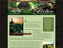 Tablet Screenshot of fieldstonenurseryinc.com